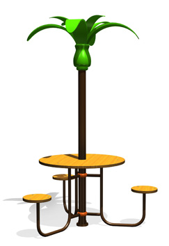 Столик с декоративными элементами ДП007